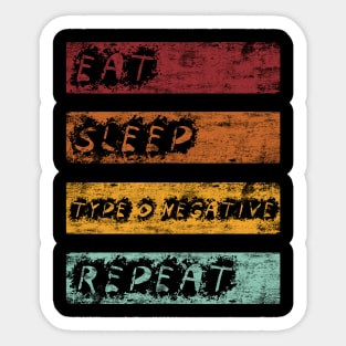 Eat Sleep Type O Sticker